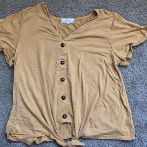 Pink Rose Top with buttons